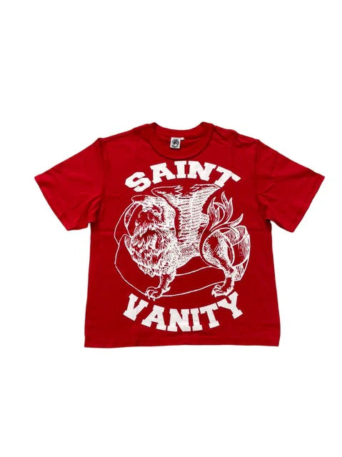 Saint Vanity T Shirt Red and White