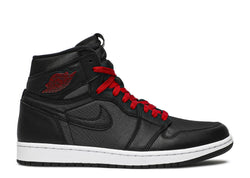 Air Jordan Retro 1 Black Satin Gym Red