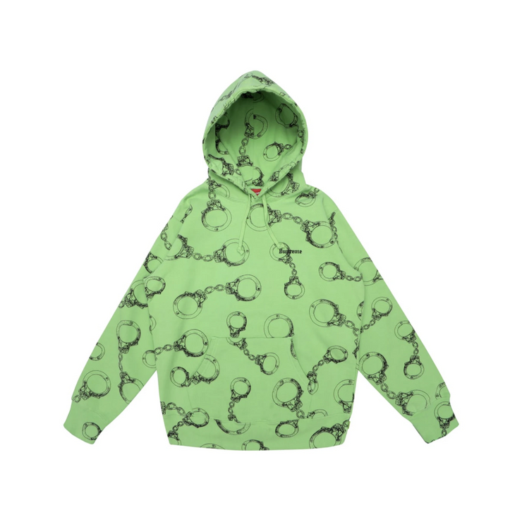 Supreme Handcuffs Hooded Sweatshirt Bright Green