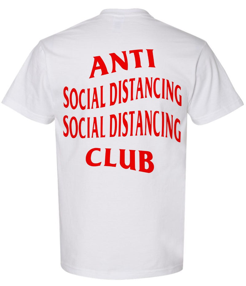 Anti Social Distancing Club T-shirt White