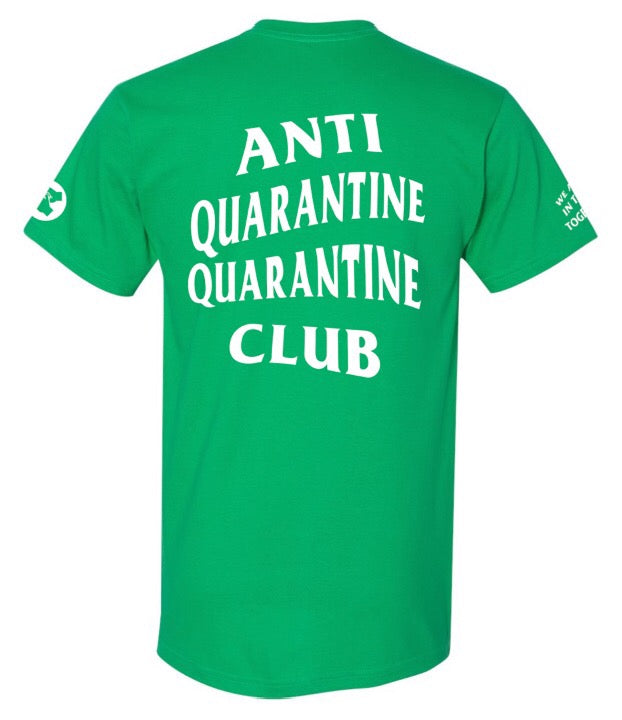 Anti Quarantine Club T-shirt Green Numbered