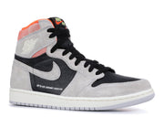 Jordan 1 Retro High Neutral Grey Hyper Crimson