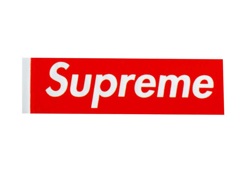 Supreme cheap shoe sticker