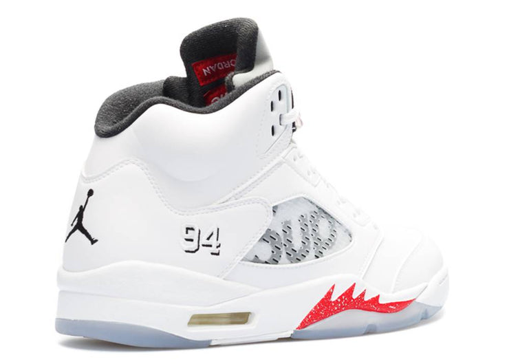 Air Jordan Retro 5 Supreme White