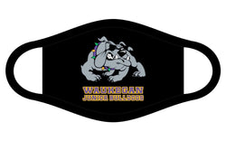 Black Waukegan Jr Bulldogs Face Mask